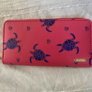Charlie Paige Pink Wallet with Turtle Design